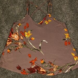 Floral Spaghetti Strap Top